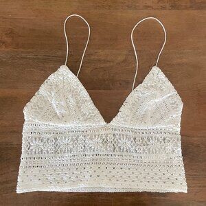 Urban Outfitters White Crop Top
